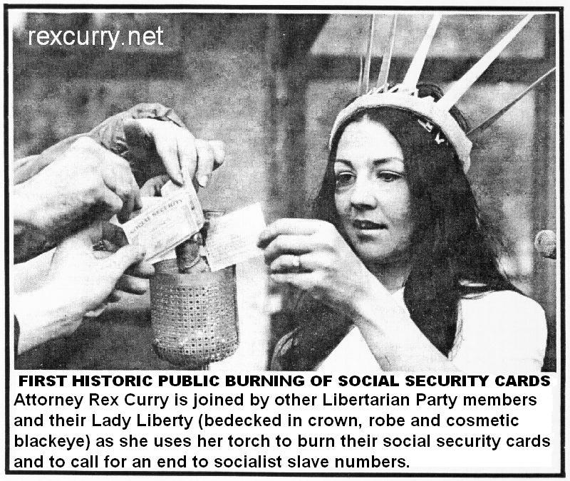 social security cards are burned