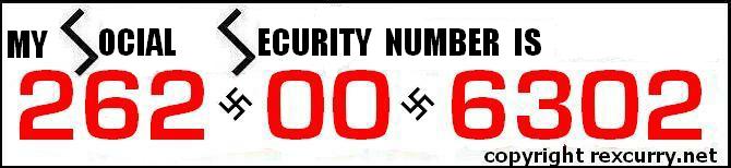 social security card numbers swastika socialism police state